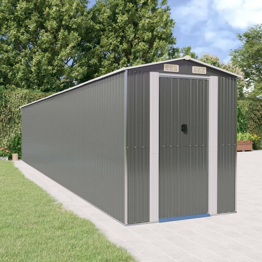 Vidaxl - Abri de jardin Gris clair 192x1021x223 cm Métal galvanisé vidaXL 3147448 - Image 1