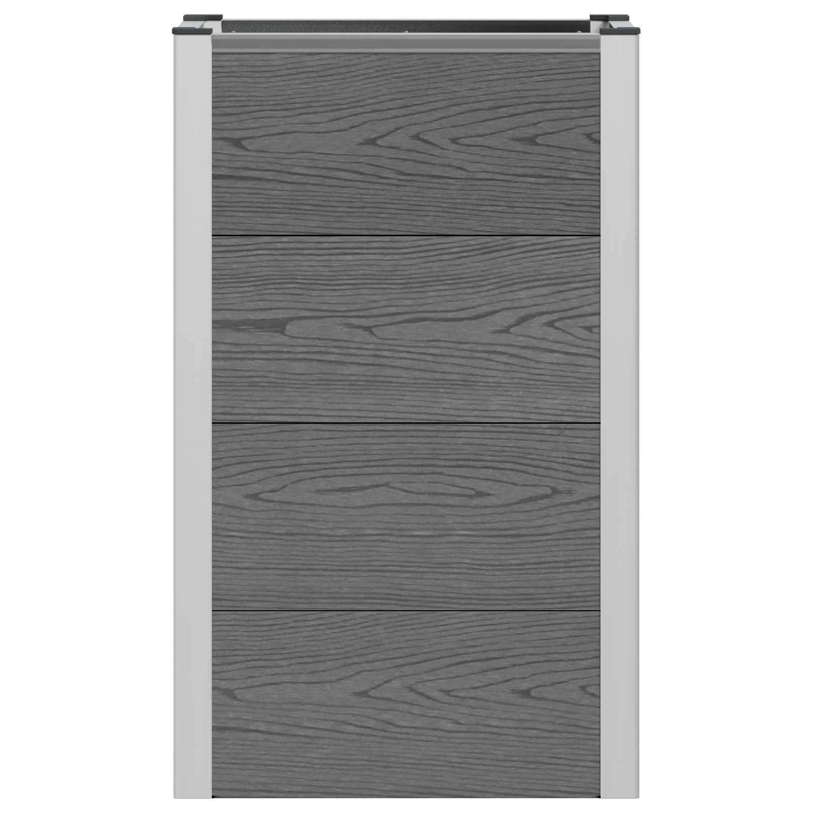 Prolenta Premium - Jardinière aluminium gris  50 x 30 x 82 cm  - Prolenta premium p356.1 - Image 4