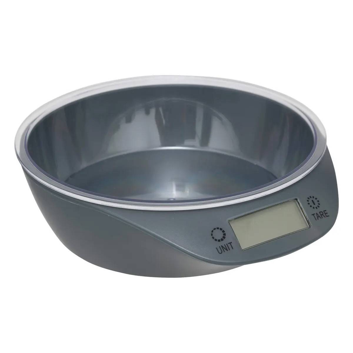 Balance de Cuisine Digitale Avec Bol "Néo" 28cm Gris - Image 1