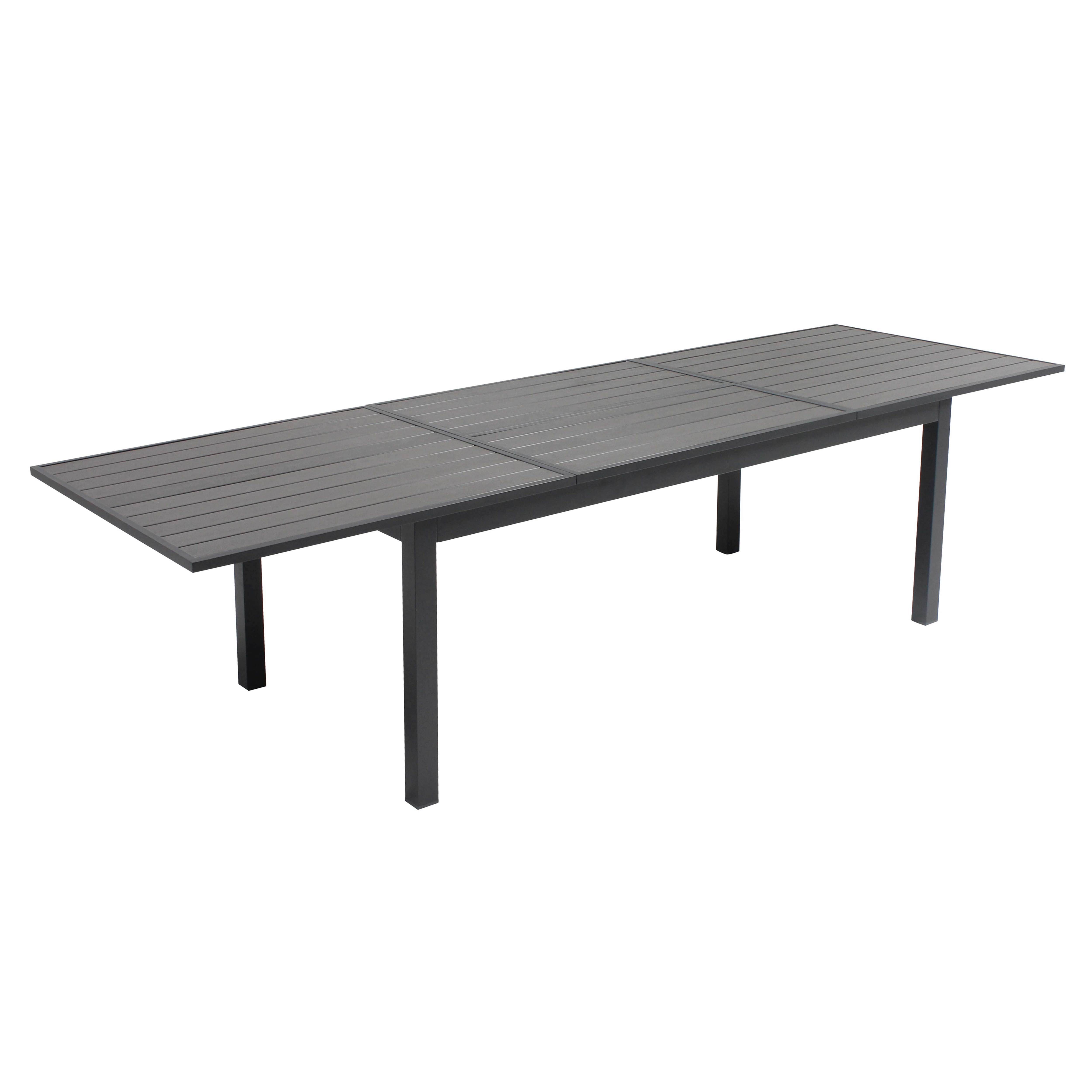 Oviala - Ensemble table de jardin extensible et 10 assises aluminium Nice - Oviala - Image 3