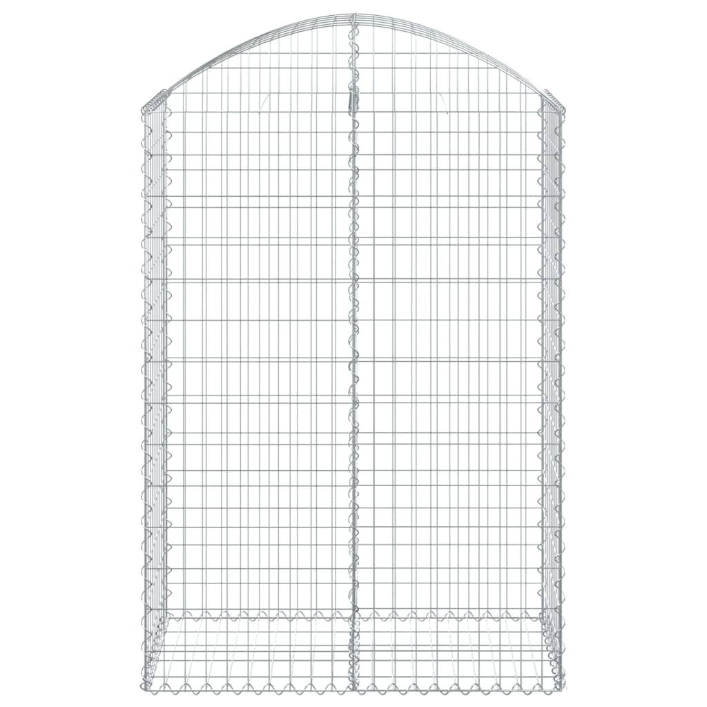 Vidaxl - Panier de gabions arqué 100x50x140/160 cm Fer galvanisé vidaXL 153437 - Image 4