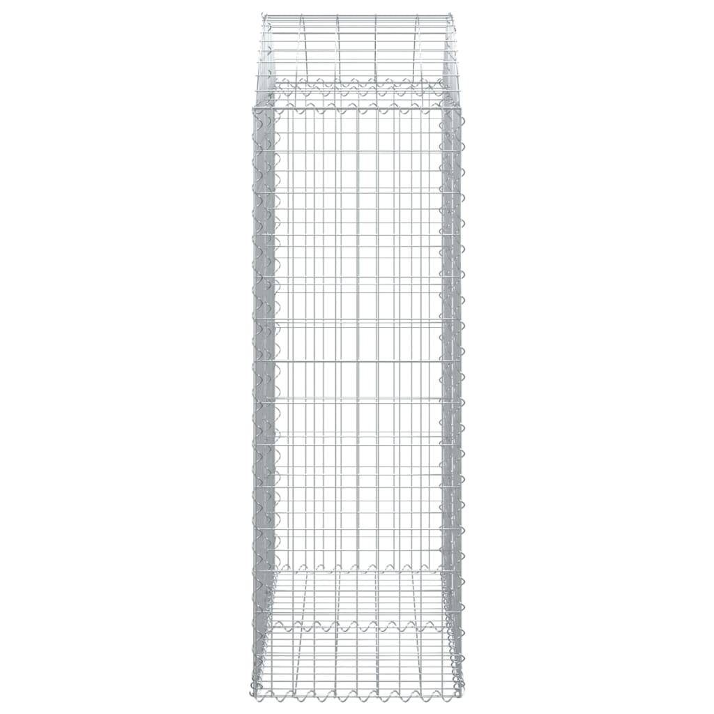 Vidaxl - Panier de gabions arqué 100x50x140/160 cm Fer galvanisé vidaXL 153437 - Image 5