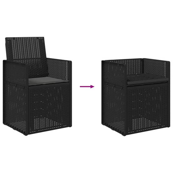 PANGIVO - Chaises de jardin polypropylène anthracite 53 x 47 x 88.5 cm, Poids:18.2kg - PANGIVO - Image 9