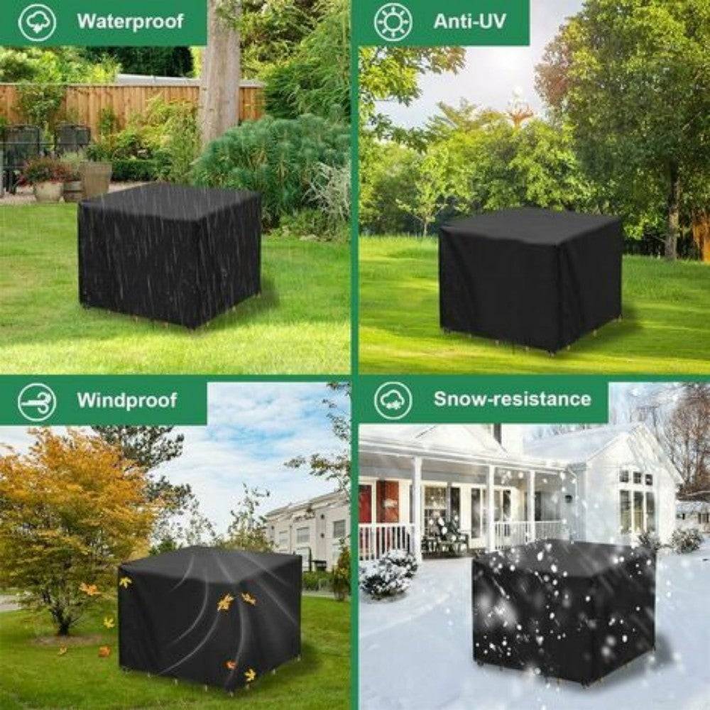 IntiMeg - Housse Table de Jardin Carrée, Anti-UV,Oxford Tissu Housse de Table Chaise Meubles de Jardin Extérieure (90x90x90cm) IntiMeg - Image 4