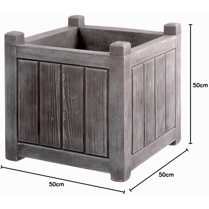 Eda - Jardinière charme carré 67l - Image 2