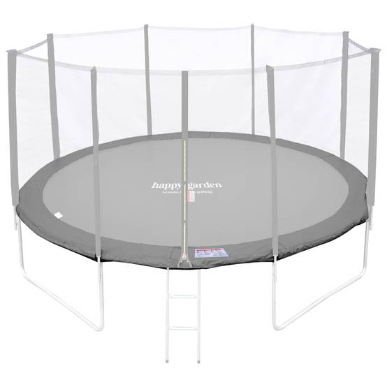 Happy Garden - Matelas de protection réversible pour trampoline Ø370cm PERTH - gris/rose - HAPPY GARDEN - Image 5