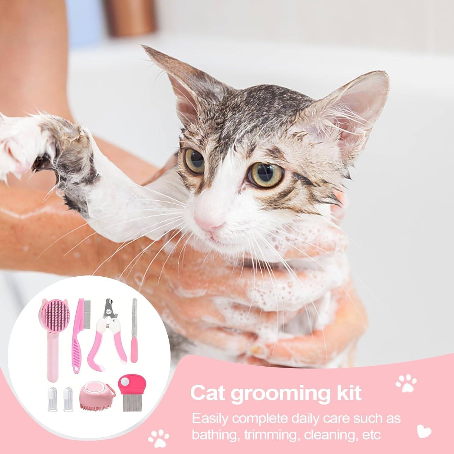 DtopbuyAge - Kit Toilettage Chat Pro - Peigne et Tondeuse Antichute DtopbuyAge - Image 3
