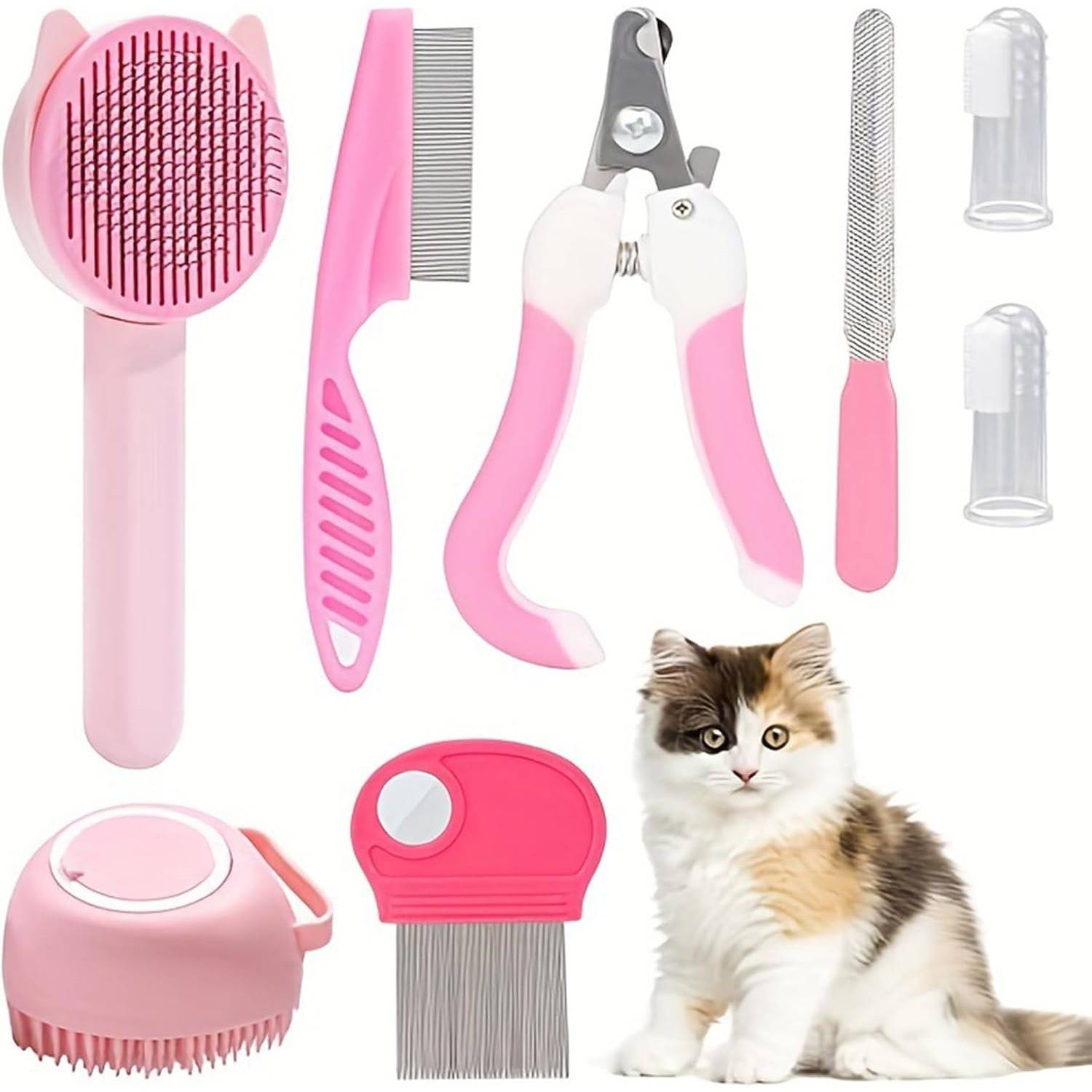DtopbuyAge - Kit Toilettage Chat Pro - Peigne et Tondeuse Antichute DtopbuyAge - Image 1