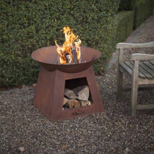 Esschert Design - Vasque feu et stockage de bois - Image 3