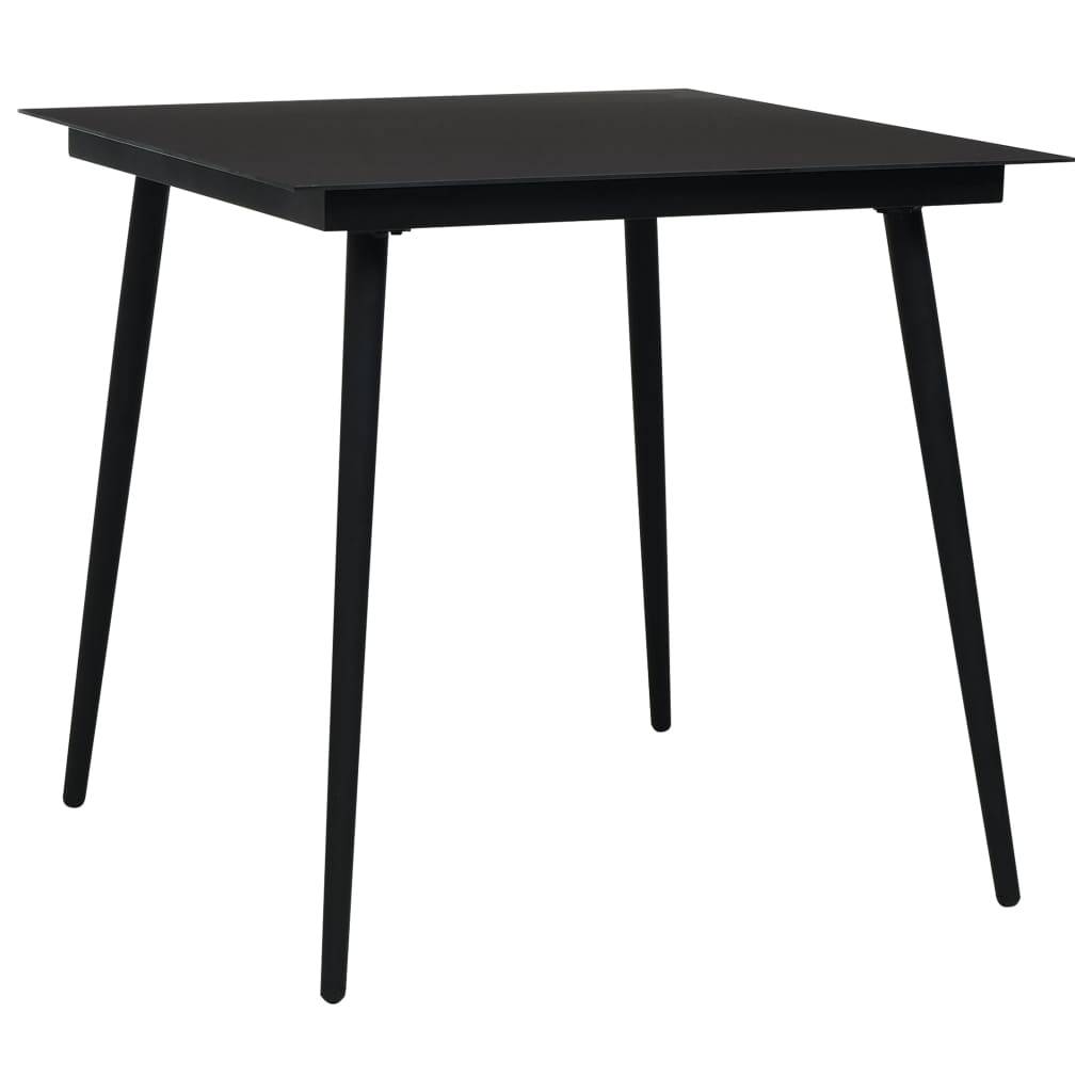 Vidaxl - Ensemble à manger d'extérieur 5pcs Corde en coton et acier Noir vidaXL 48569 - Image 2