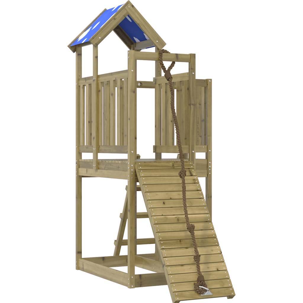 Aire de jeux d'extérieur - Jeu Plein air enfant bois de pin imprégné-JU1666 - Image 1