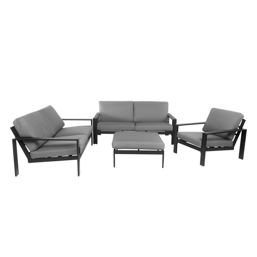 Home Deluxe - Salon de jardin aluminium HOME DELUXE RIO XL - anthracite - Image 1