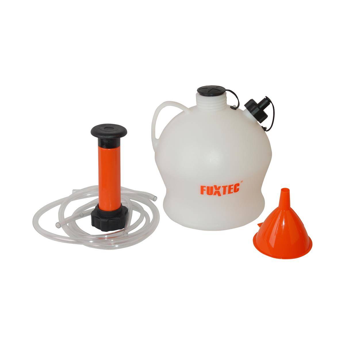 Pompe vidange huile moteur - FUXTEC FX-AP4L - 4L, manuelle, huile debroussailleuse, tondeuse, taille haies - Image 4