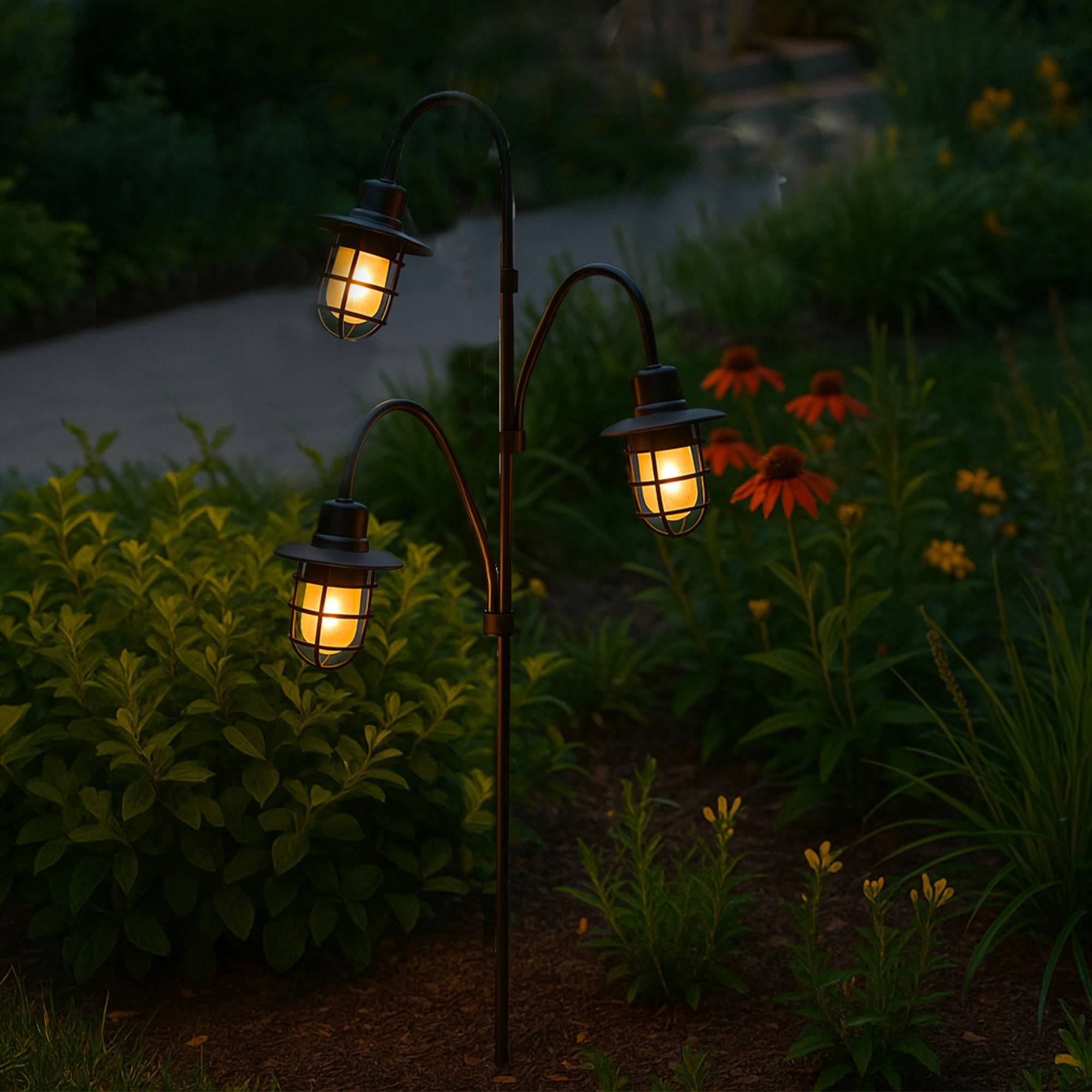 Lumisky - Lampe extérieure nomade BERRY SPIKE Noir Plastique H74CM - Image 2