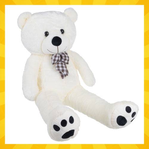 Entrepotbrico - Ours en peluche 100 cm avec un nœud - Image 4
