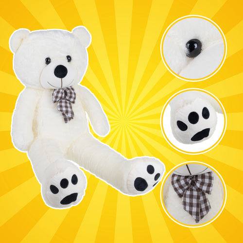 Entrepotbrico - Ours en peluche 100 cm avec un nœud - Image 3