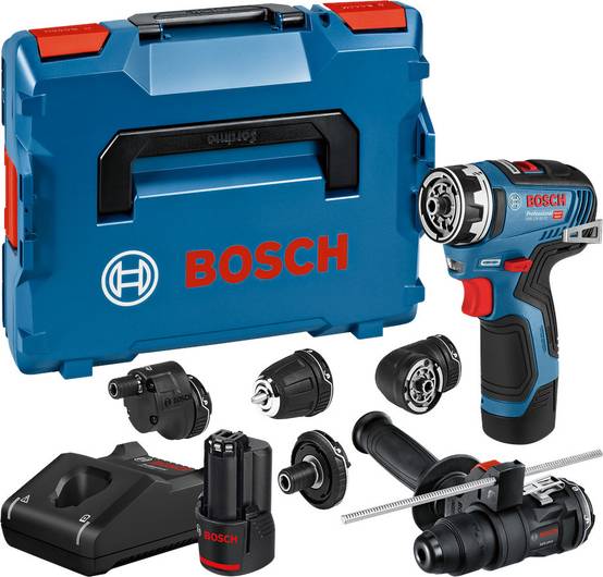 Bosch - Perceuse-Visseuse 12V 3Ah GSR 12V-35 FC L-BOXX + accessoires | 06019H3008 - Bosch - Image 1