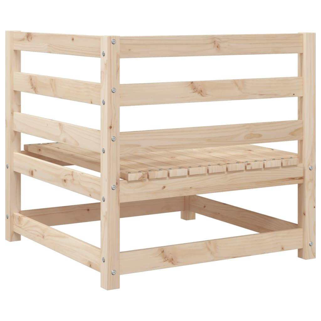 ComfortXL - Petit Salon de Jardin 2 pcs en Bois de Pin Massif Brun Sièges d'Angle Modulables Design Latté pour Petit Patio – ComfortXL Outdoor Living - Image 5
