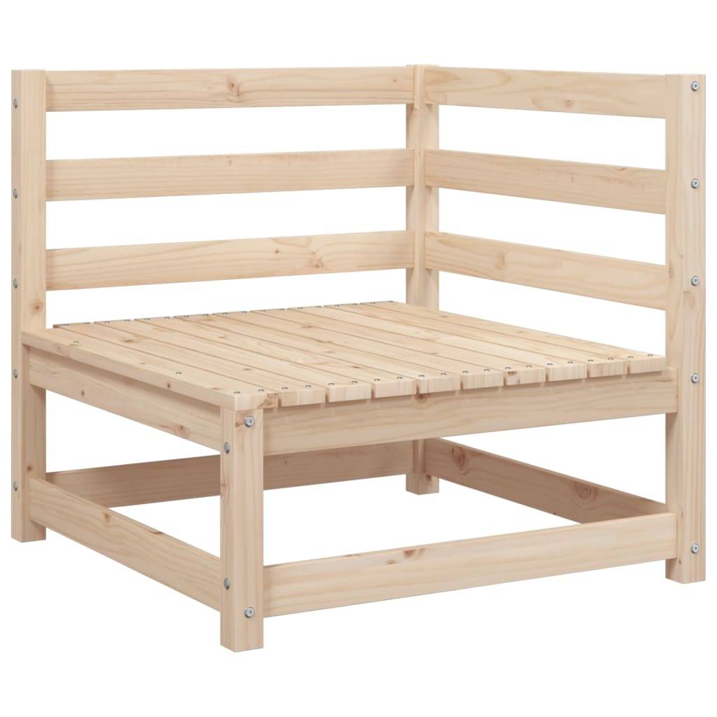 ComfortXL - Petit Salon de Jardin 2 pcs en Bois de Pin Massif Brun Sièges d'Angle Modulables Design Latté pour Petit Patio – ComfortXL Outdoor Living - Image 4