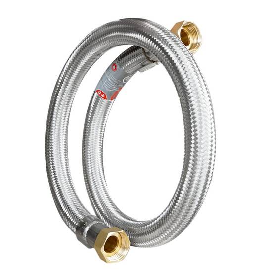 Flexible droit Ø24mm raccordement Femelle - Femelle 1'' Longueur 80cm - Image 1