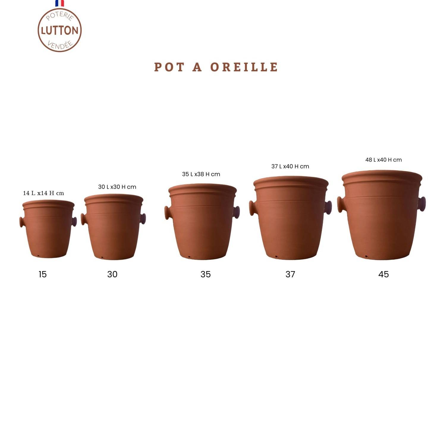 Ollas Lutton - Pot à oreilles - pot de jardin anses - Image 3