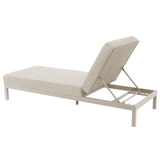 Oviala - Bain de soleil inclinable en aluminium crème Galapagos - Oviala - Image 6