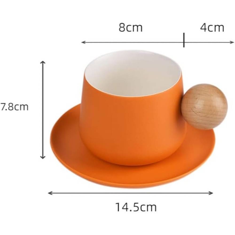 Set Tasses Café Céramique Orange - Gamm vert