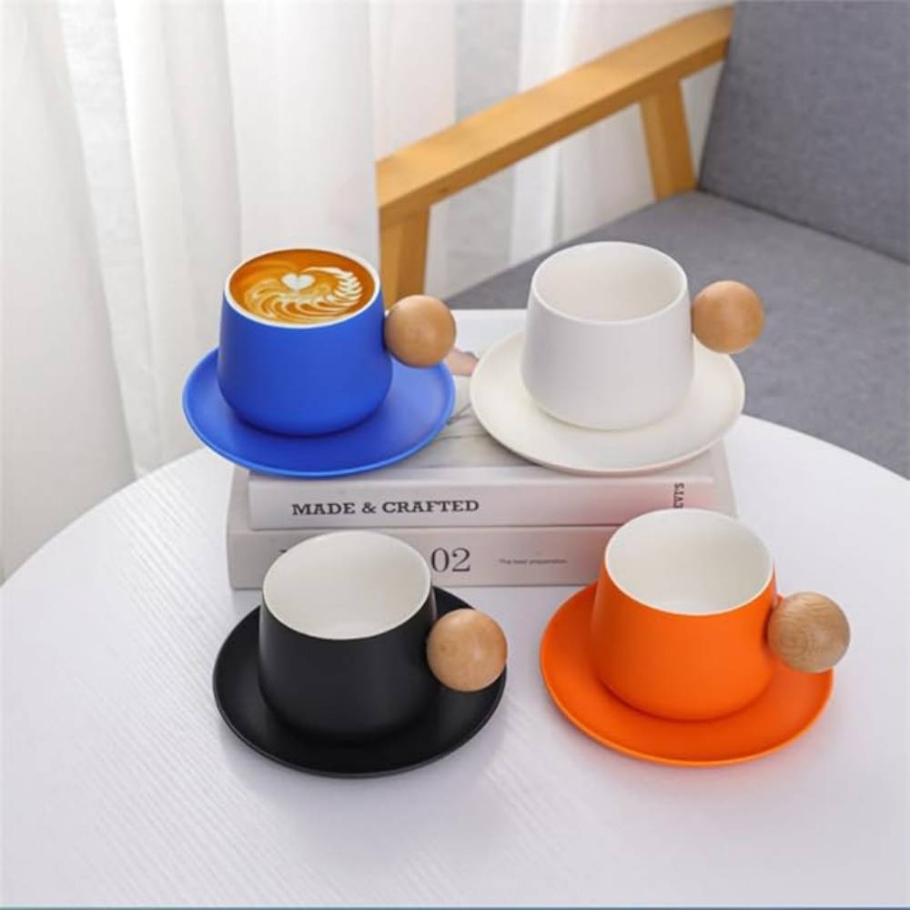 Set Tasses Café Céramique Orange - Gamm vert