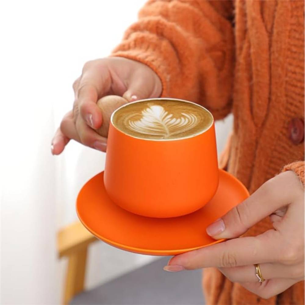 Set Tasses Café Céramique Orange - Gamm vert