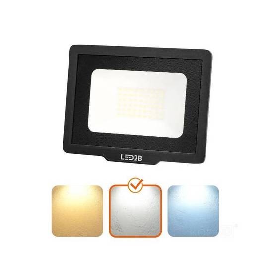 Projecteur LED MH 50W noir 4000K IP65 blanc naturel - Image 5