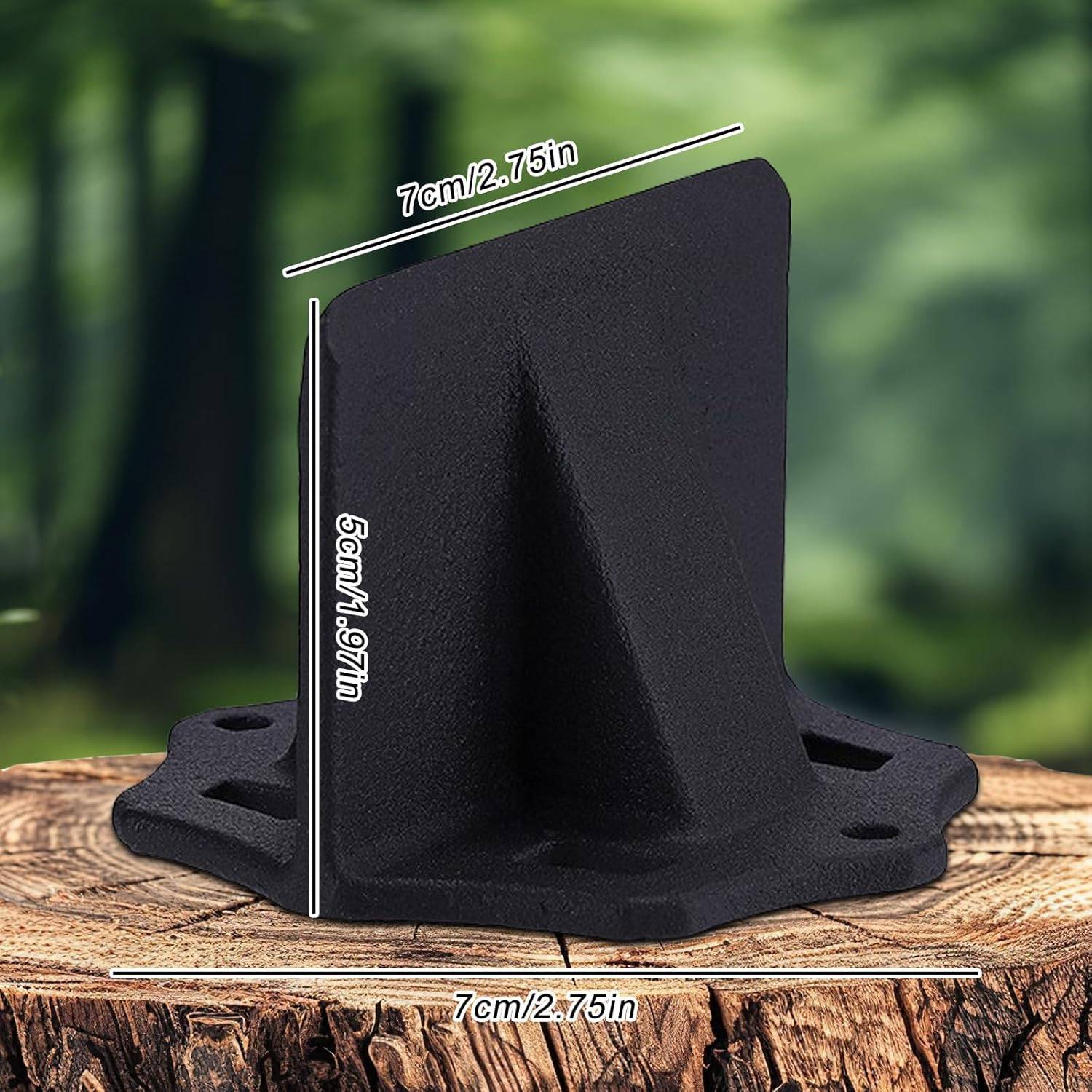 Fendeur de bois,coin de fendage de bûchesPetit fendeur de bûches manuel noir ,coin de fendage de bûches portable en acier au carbone-Lytech - Image 5