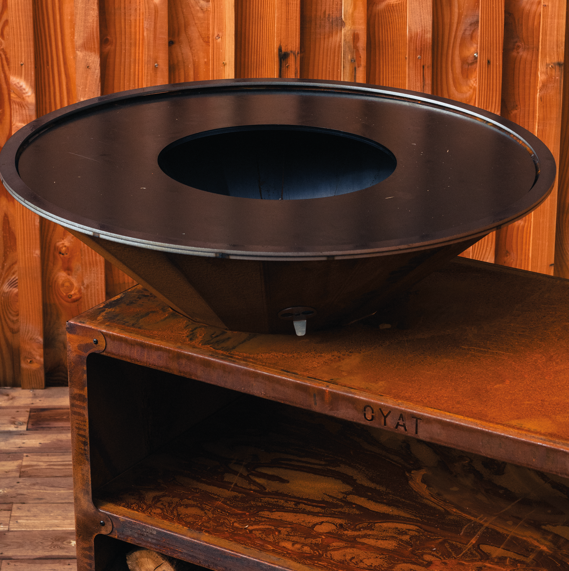 OYAT - Brasero Pontaillac 88 Cognac - Ø 84 cm Acier corten - OYAT - Image 3