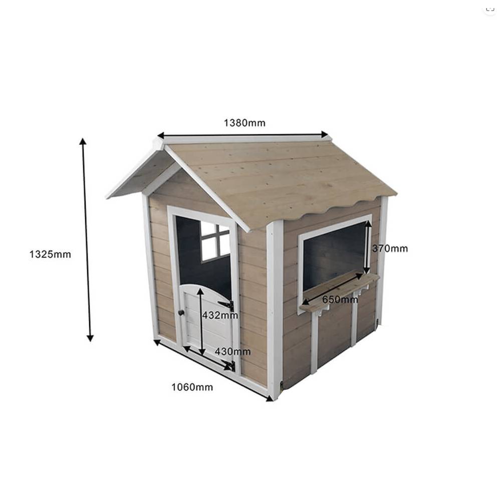 Maisonnette HOME DELUXE THE BIG PALAST Naturel - 118 x 138 x 132 cm - Image 8