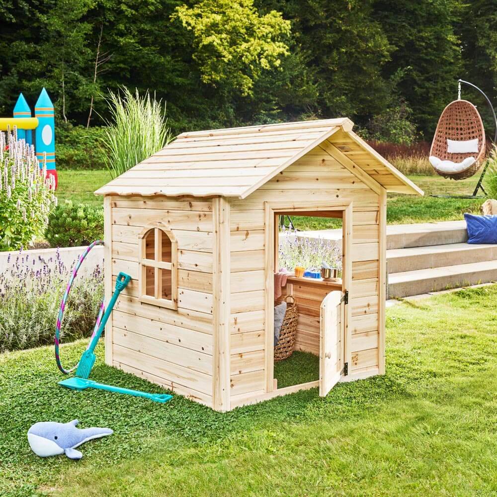 Maisonnette HOME DELUXE THE BIG PALAST Naturel - 118 x 138 x 132 cm - Image 1