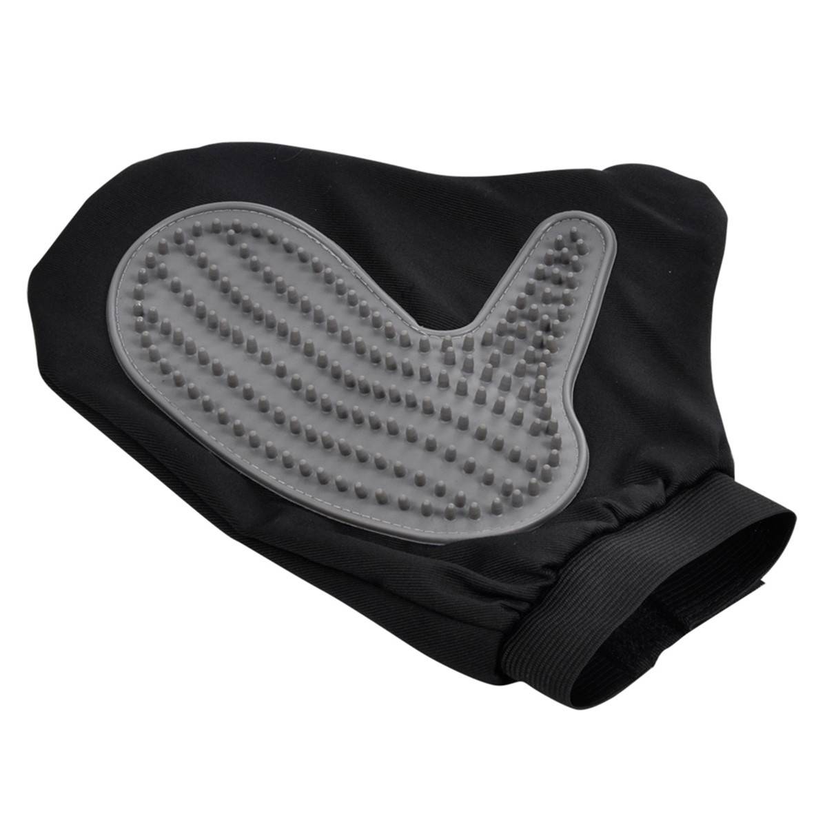 Love Story - Gant de Brossage pour Chien & Chat "1 Face" 24cm Noir - Image 1