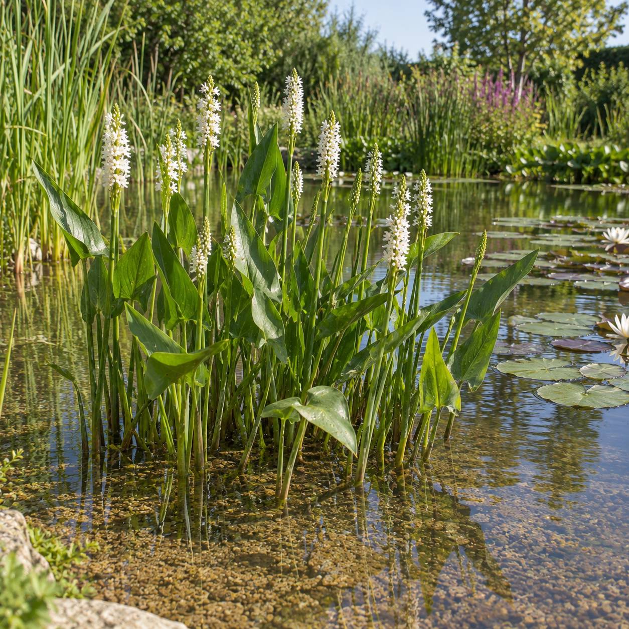 Pontédérie blanche - Pontederia cordata - 12 plantes - Image 2