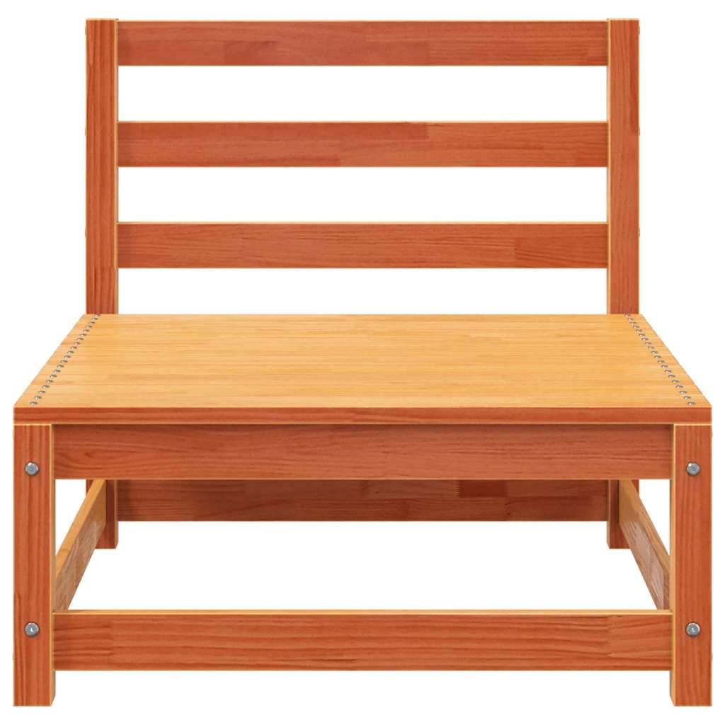 Vidaxl - Canapé de jardin 3 places cire marron bois de pin massif vidaXL 837953 - Image 7