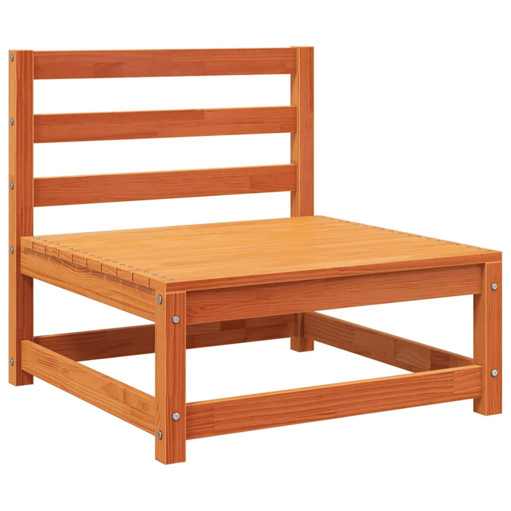Vidaxl - Canapé de jardin 3 places cire marron bois de pin massif vidaXL 837953 - Image 6