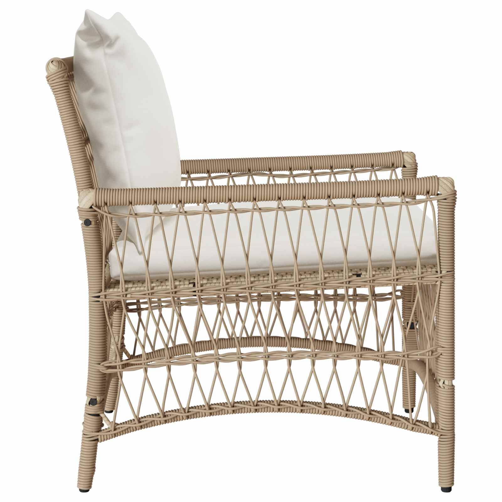 Prolenta Premium - Chaises de jardin acier beige  61 x 73 x 77 cm  - Prolenta premium p381.4 - Image 3