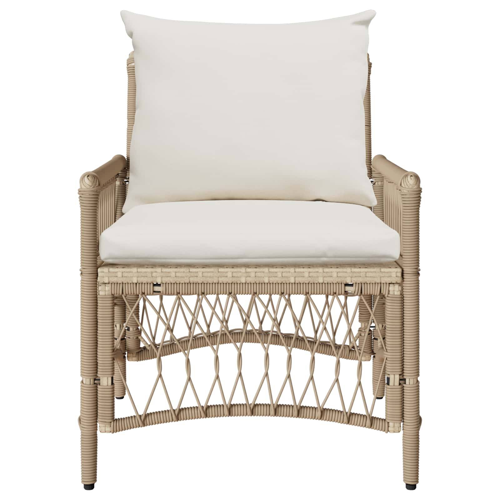 Prolenta Premium - Chaises de jardin acier beige  61 x 73 x 77 cm  - Prolenta premium p381.4 - Image 1