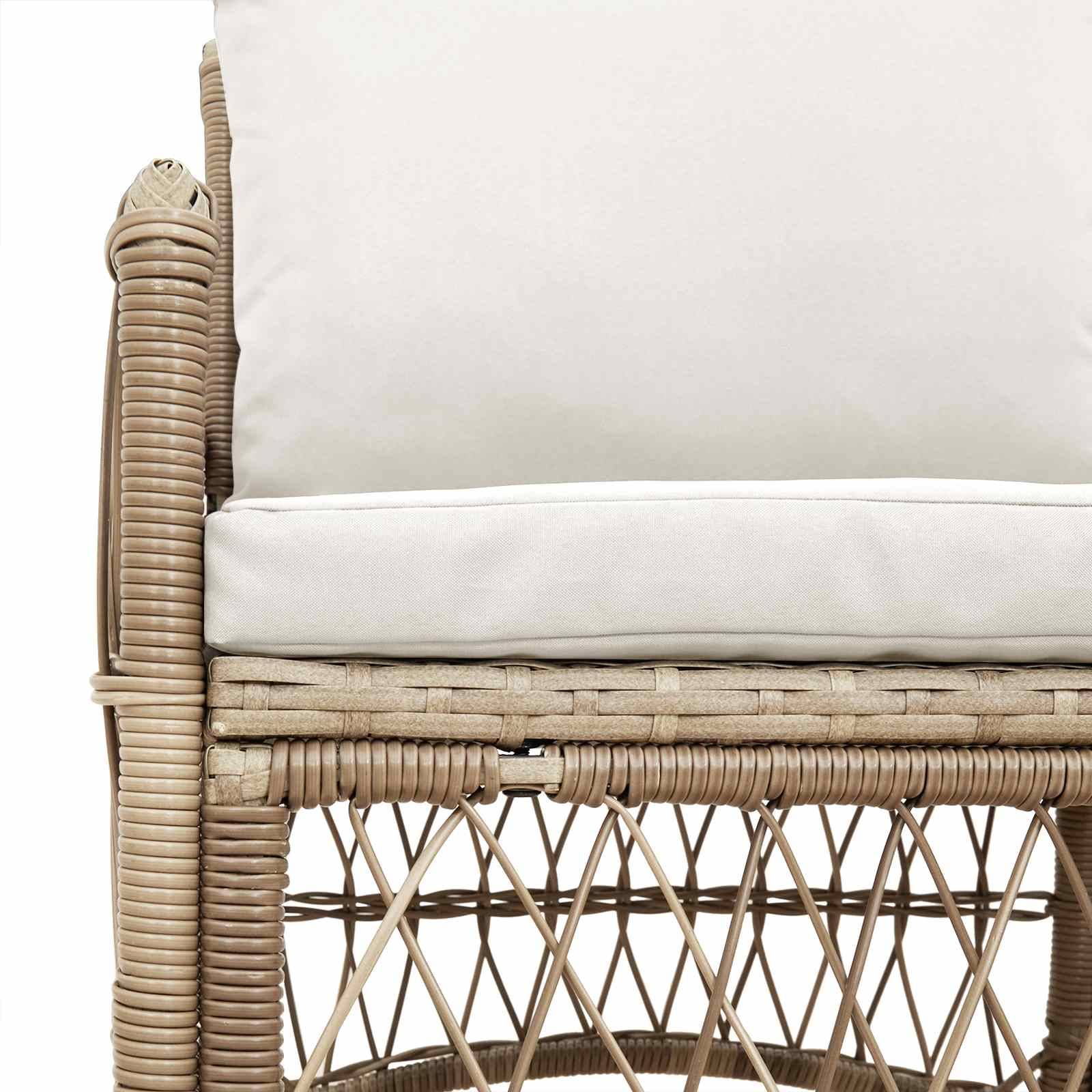 Prolenta Premium - Chaises de jardin acier beige  61 x 73 x 77 cm  - Prolenta premium p381.4 - Image 5