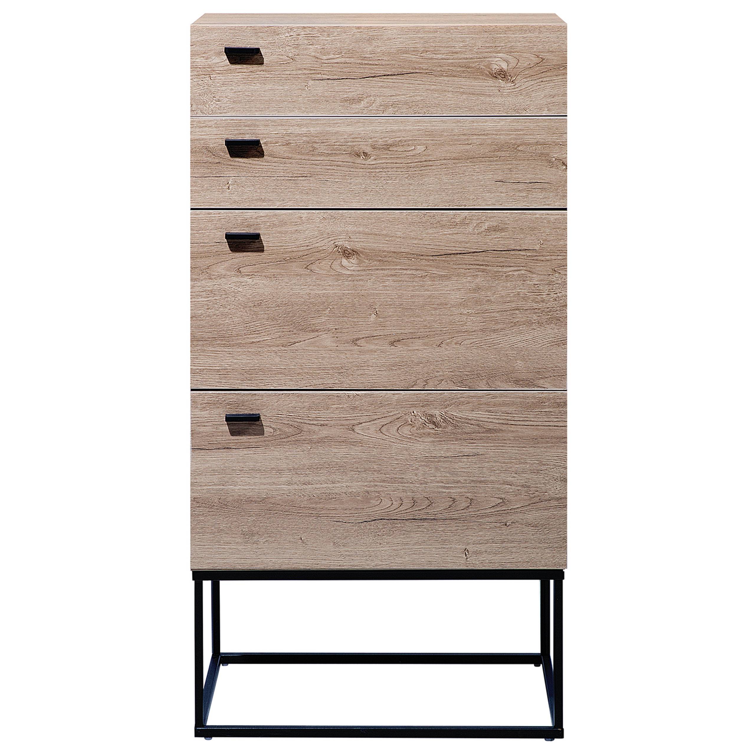 Beliani - Commode Panneau de particules de bois Marron clair ACRA - 52x41x106- Beliani - Image 4