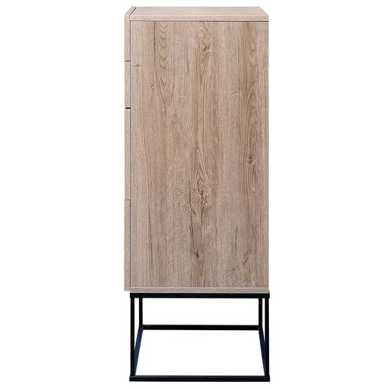 Beliani - Commode Panneau de particules de bois Marron clair ACRA - 52x41x106- Beliani - Image 6