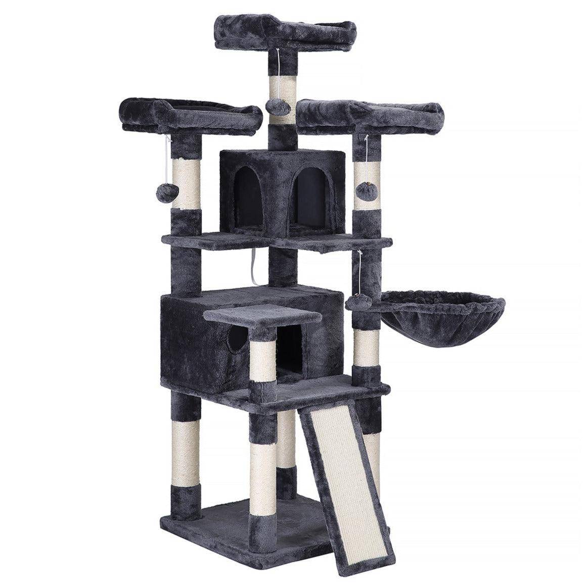 Arbre à chat xxl tour de jeux 168 cm gris anthracite - Image 1