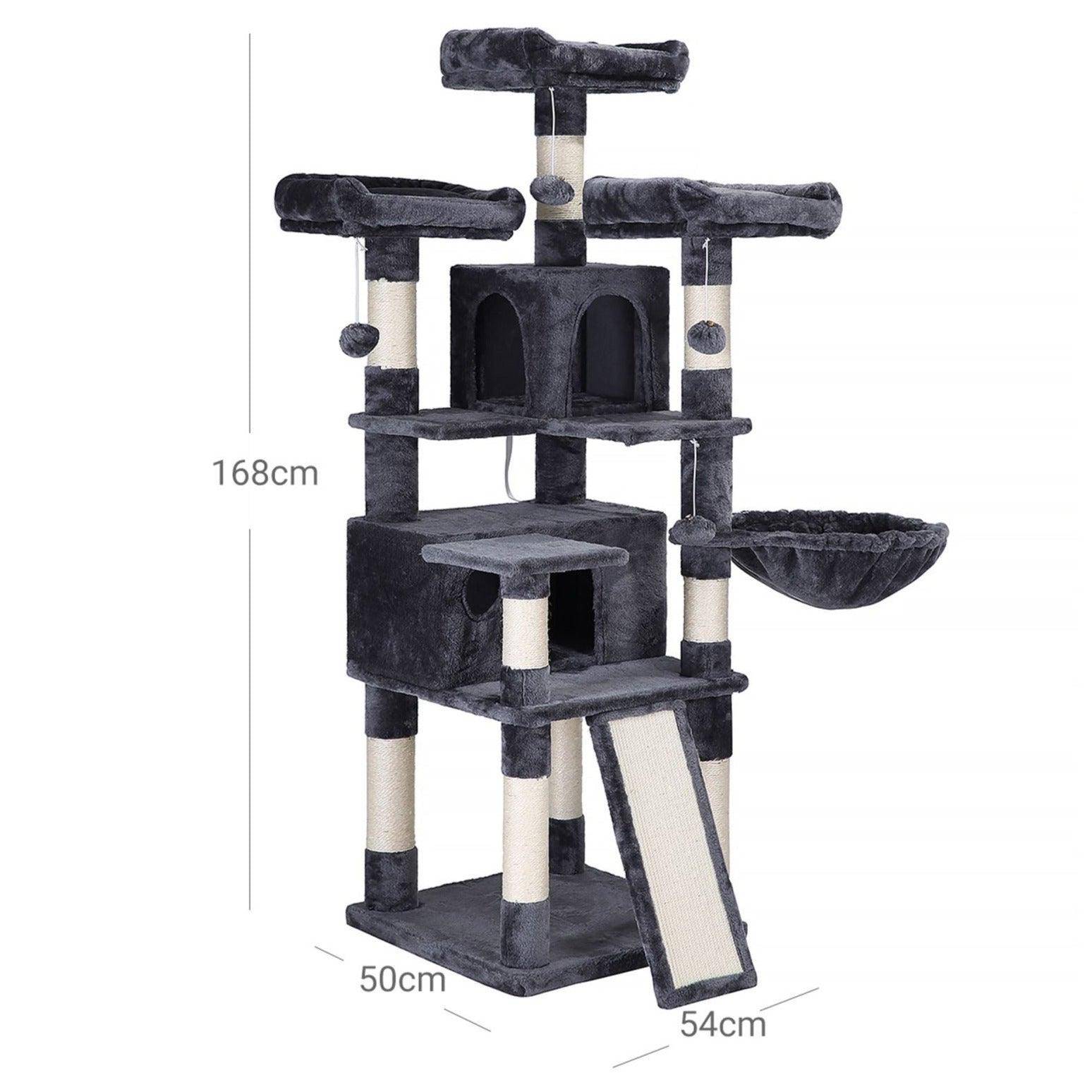 Arbre à chat xxl tour de jeux 168 cm gris anthracite - Image 2