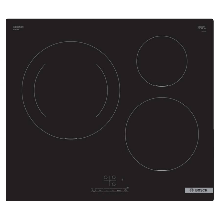 Bosch - Table de cuisson à induction 60cm 3 feux noir PUJ611BB5E Bosch - Image 1