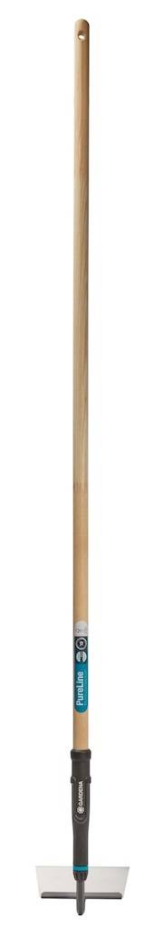 Gardena - Binette PureLine – 16 cm – Lame acier inox – Manche bois FSC 100 %