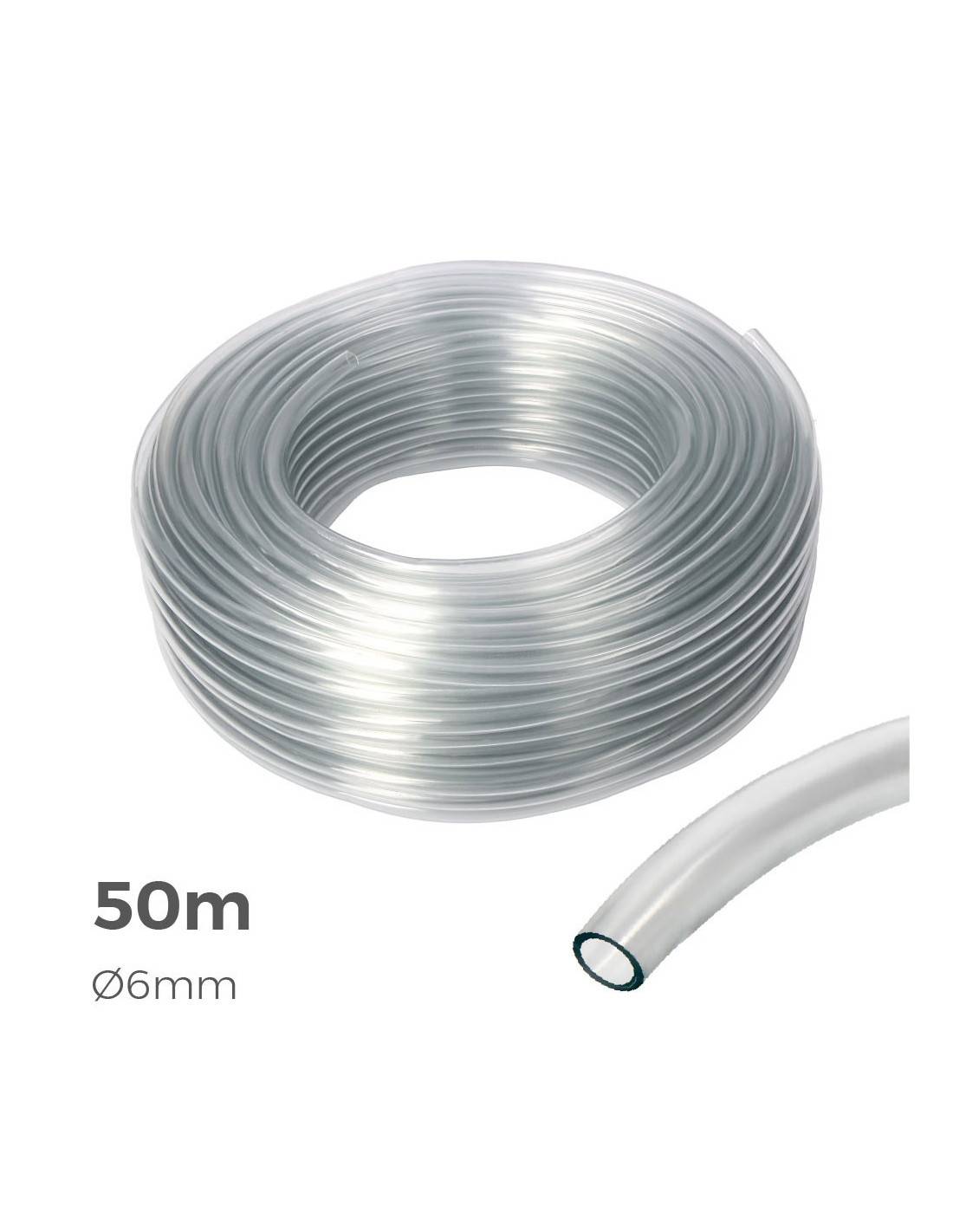 Tuyau Transparent 6x8mm 50m Flexibilité Et Visibilité Du Fluide - Edm - Image 1