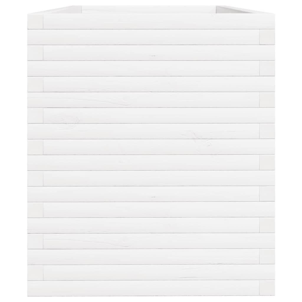 ComfortXL - Très Grande Jardinière Bois Pin Massif pour Terrasse Jardin Blanc 110cm – ComfortXL Outdoor Living - Image 6