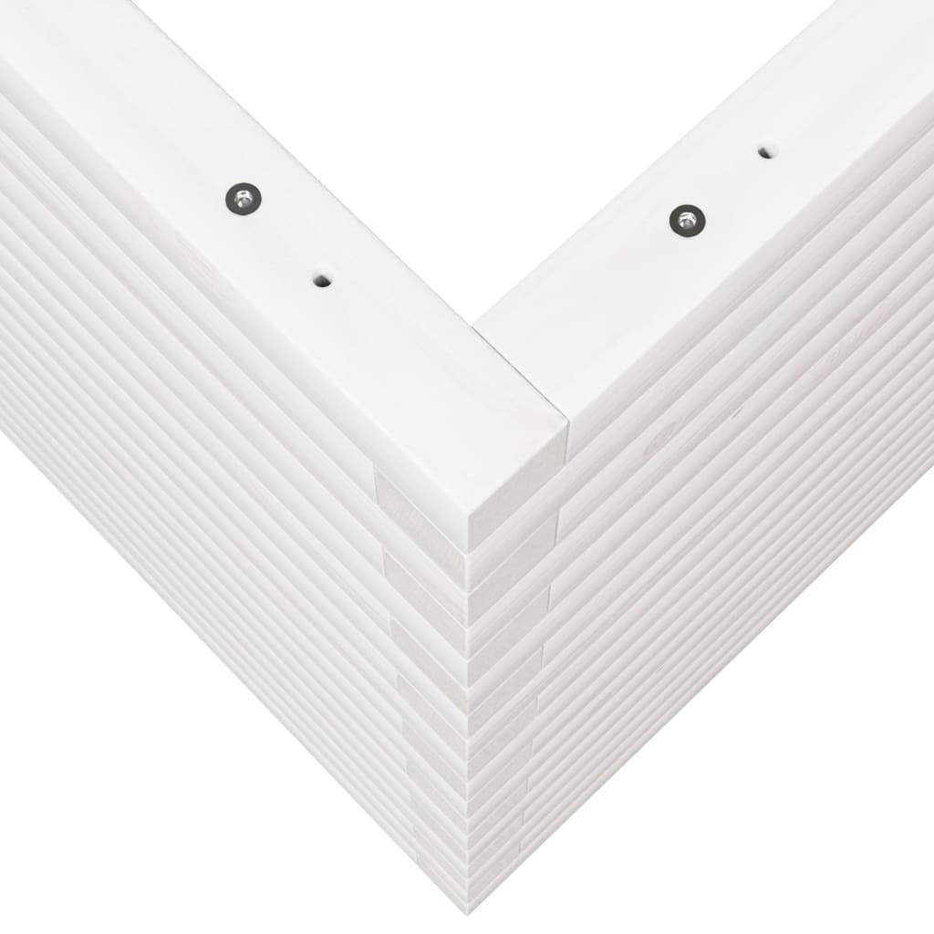 ComfortXL - Très Grande Jardinière Bois Pin Massif pour Terrasse Jardin Blanc 110cm – ComfortXL Outdoor Living - Image 8